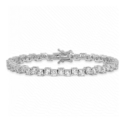 Sterling Silver CZ Bracelet – view 3