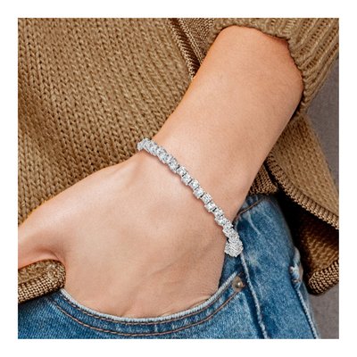 Sterling Silver CZ Bracelet – view 4