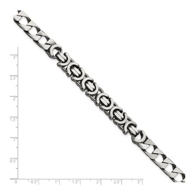 Men's Sterling Silver 7.88mm Curb Chain Bracelet – view 4