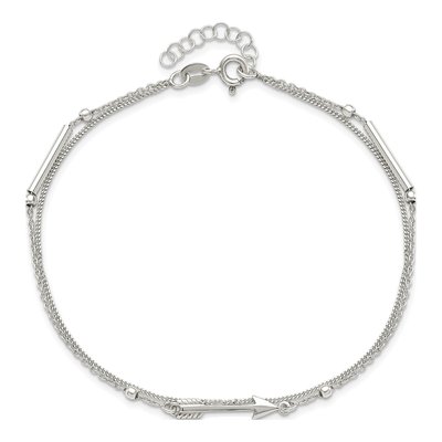 Sterling Silver Arrow Anklet – view 5