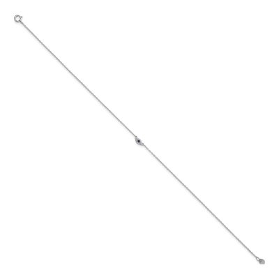 Sterling Silver CZ Eye Anklet – view 3