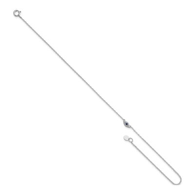 Sterling Silver CZ Eye Anklet – view 6