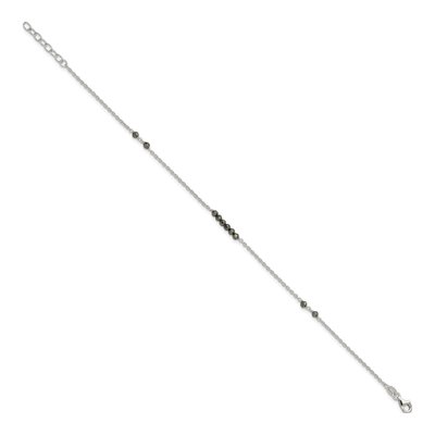 Sterling Silver CZ Anklet – view 3