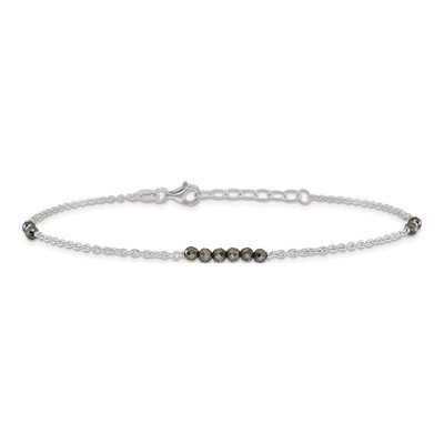 Sterling Silver CZ Anklet – view 4