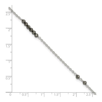 Sterling Silver CZ Anklet – view 5