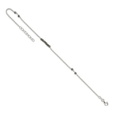 Sterling Silver CZ Anklet – view 8