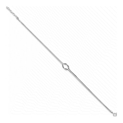 Sterling Silver 2-Strand Snake Chain Anklet – view 2