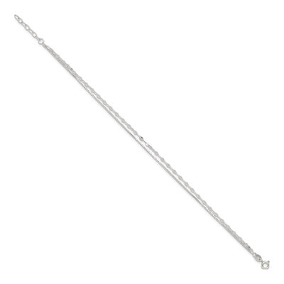 Sterling Silver 2-Strand Anklet – view 3