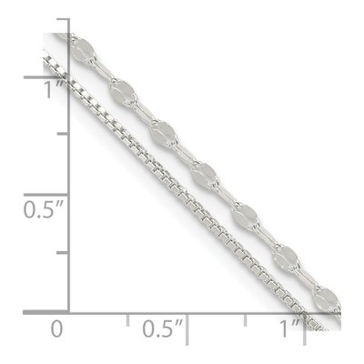 Sterling Silver 2-Strand Anklet – view 5