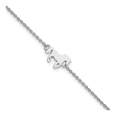 Sterling Silver Horse Bracelet