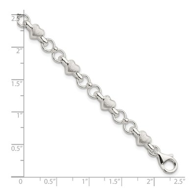 Sterling Silver Heart Bracelet – view 3