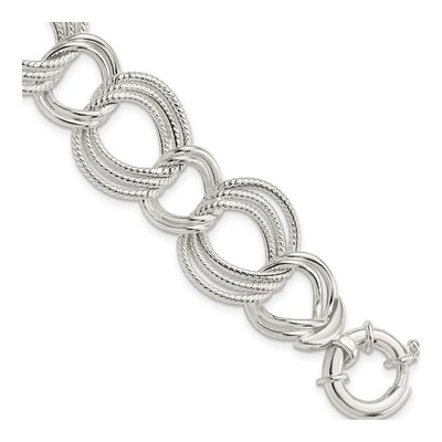 Sterling Silver Fancy Link Bracelet