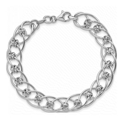 Sterling Silver Oval Link Bracelet – view 3