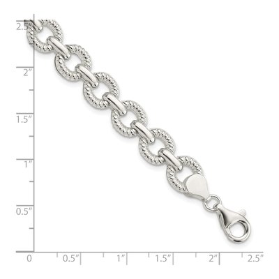 Sterling Silver Fancy Link Bracelet – view 3