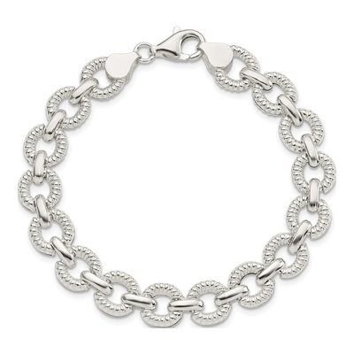 Sterling Silver Fancy Link Bracelet – view 4