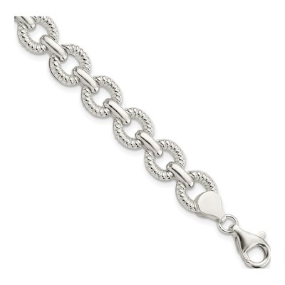 Sterling Silver Fancy Link Bracelet
