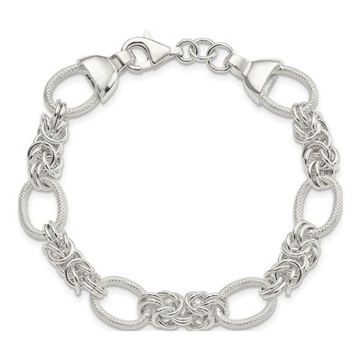 Sterling Silver Fancy Link Bracelet – view 4