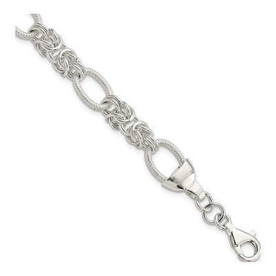 Sterling Silver Fancy Link Bracelet