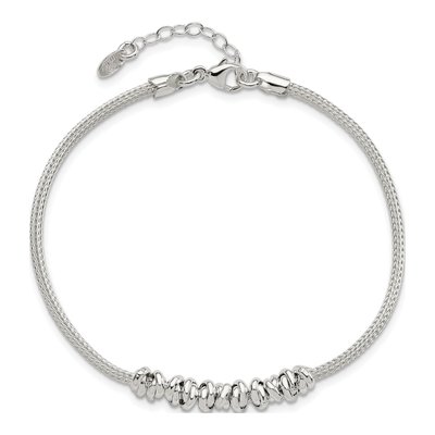 Sterling Silver Beaded Bracelet – view 4