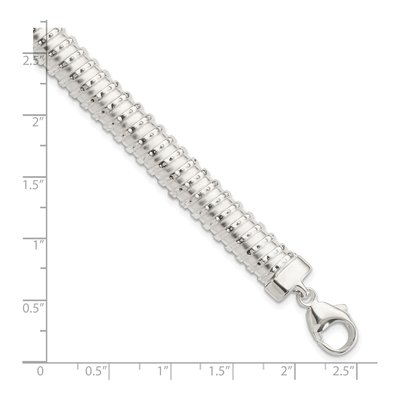 Sterling Silver Textured Bracelet – view 2
