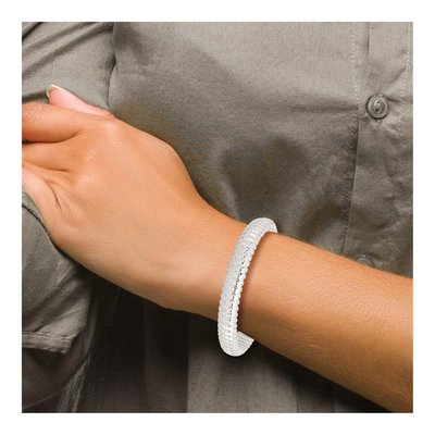 Sterling Silver Textured Bracelet – view 4