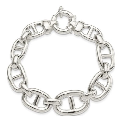 Sterling Silver Fancy Link Bracelet – view 4