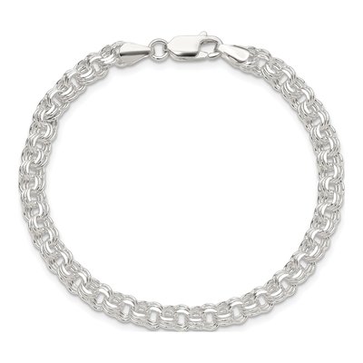 Sterling Silver Triple Rolo Charm Bracelet – view 5
