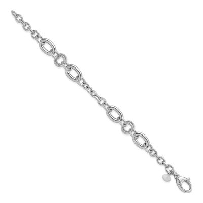 Sterling Silver 10.2mm Link Chain Bracelet – view 3