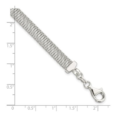 Sterling Silver Diamond-Cut Reversible Bracelet – view 3