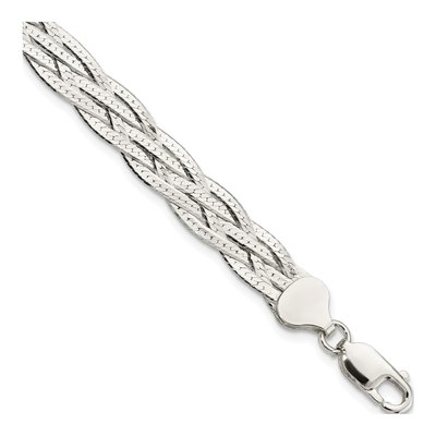 Sterling Silver Braided 5-Strand Bracelet