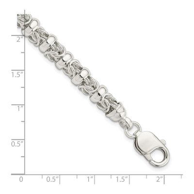 Sterling Silver Byzantine Bracelet – view 3