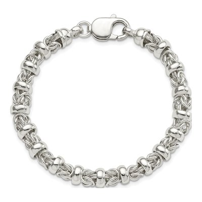 Sterling Silver Byzantine Bracelet – view 4