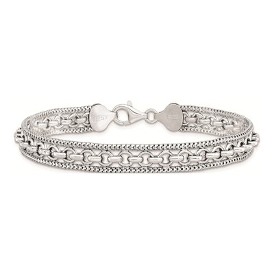 Sterling Silver 7.81mm Link Chain Bracelet – view 4