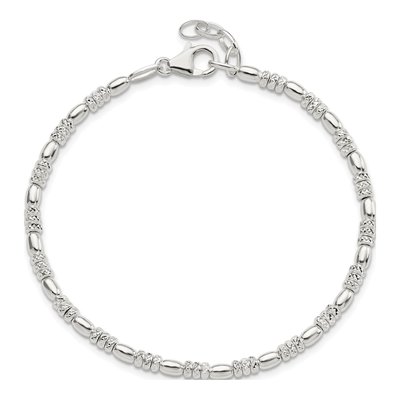 Sterling Silver Beaded Bracelet – view 4
