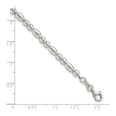Sterling Silver Beaded Bracelet – view 3