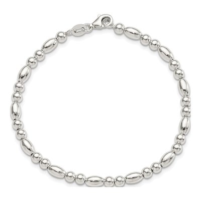 Sterling Silver Beaded Bracelet – view 4