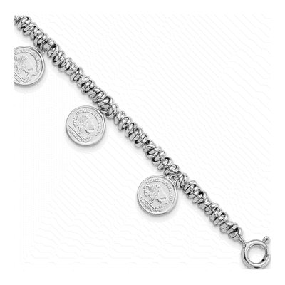 Sterling Silver Coin Bracelet