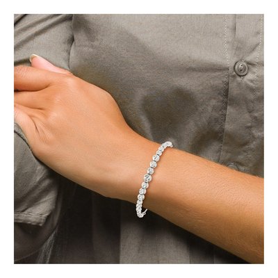 Sterling Silver Beaded Adjustable Bracelet – view 5