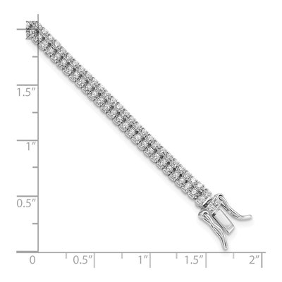 Sterling Silver CZ Tennis Bracelet – view 3