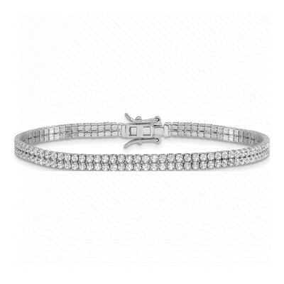 Sterling Silver CZ Tennis Bracelet – view 4
