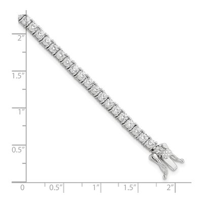 Sterling Silver CZ Tennis Bracelet – view 3