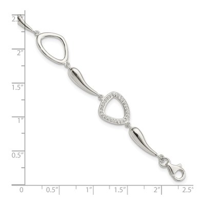 Sterling Silver CZ Bracelet – view 2