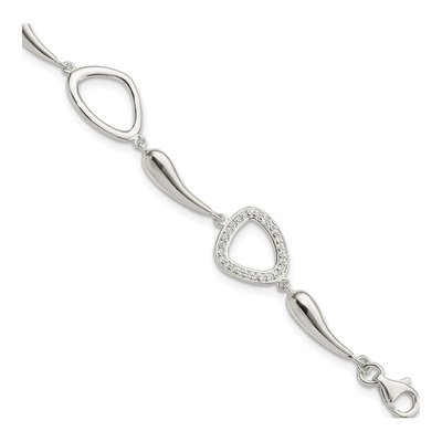 Sterling Silver CZ Bracelet