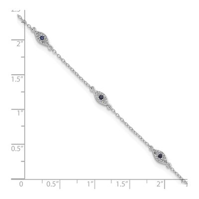 Sterling Silver CZ Eyes Bracelet – view 4