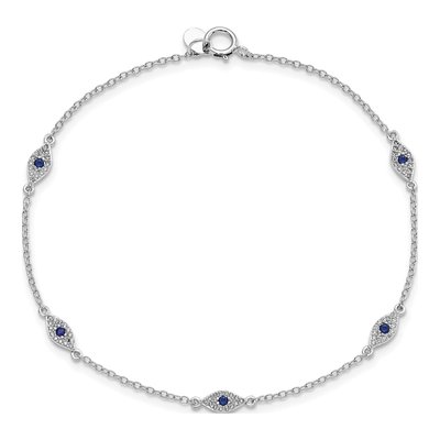 Sterling Silver CZ Eyes Bracelet – view 5