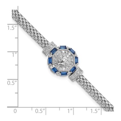 Sterling Silver CZ Bracelet – view 2