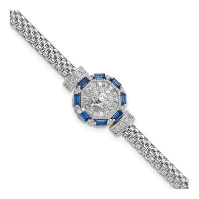 Sterling Silver CZ Bracelet