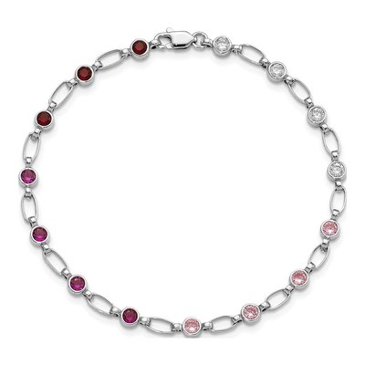 Sterling Silver CZ Tennis Bracelet – view 4