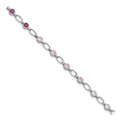 Sterling Silver CZ Tennis Bracelet