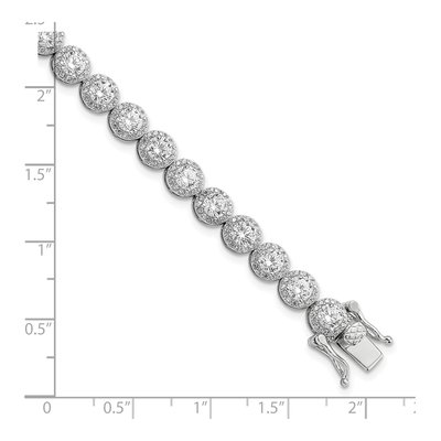 Sterling Silver CZ Tennis Bracelet – view 3